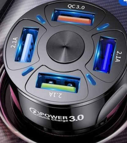 4 Ports Fast USB Car Charger