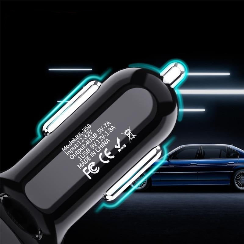 4 Ports Fast USB Car Charger