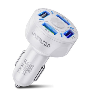 4 Ports Fast USB Car Charger