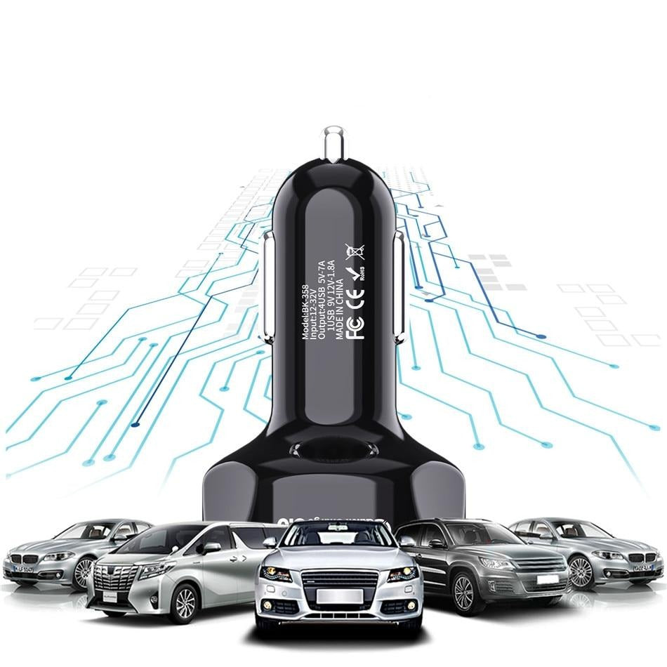 4 Ports Fast USB Car Charger