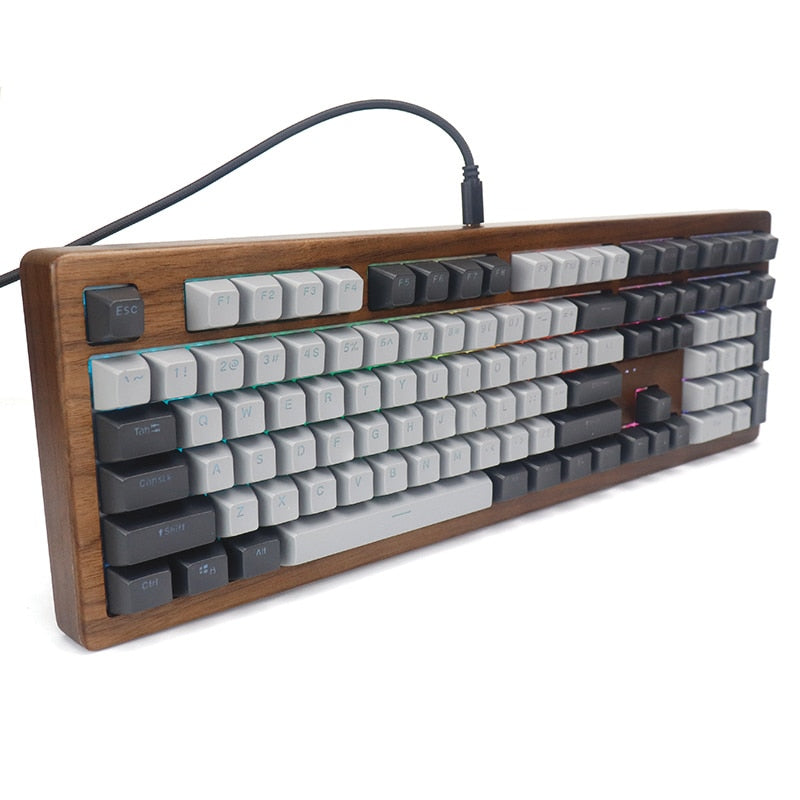 108 Keys Wooden Mechanical Keyboard