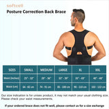 Magnetic therapy posture corrector brace