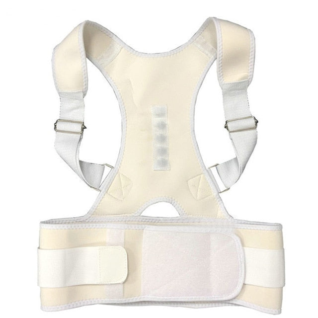 Magnetic therapy posture corrector brace