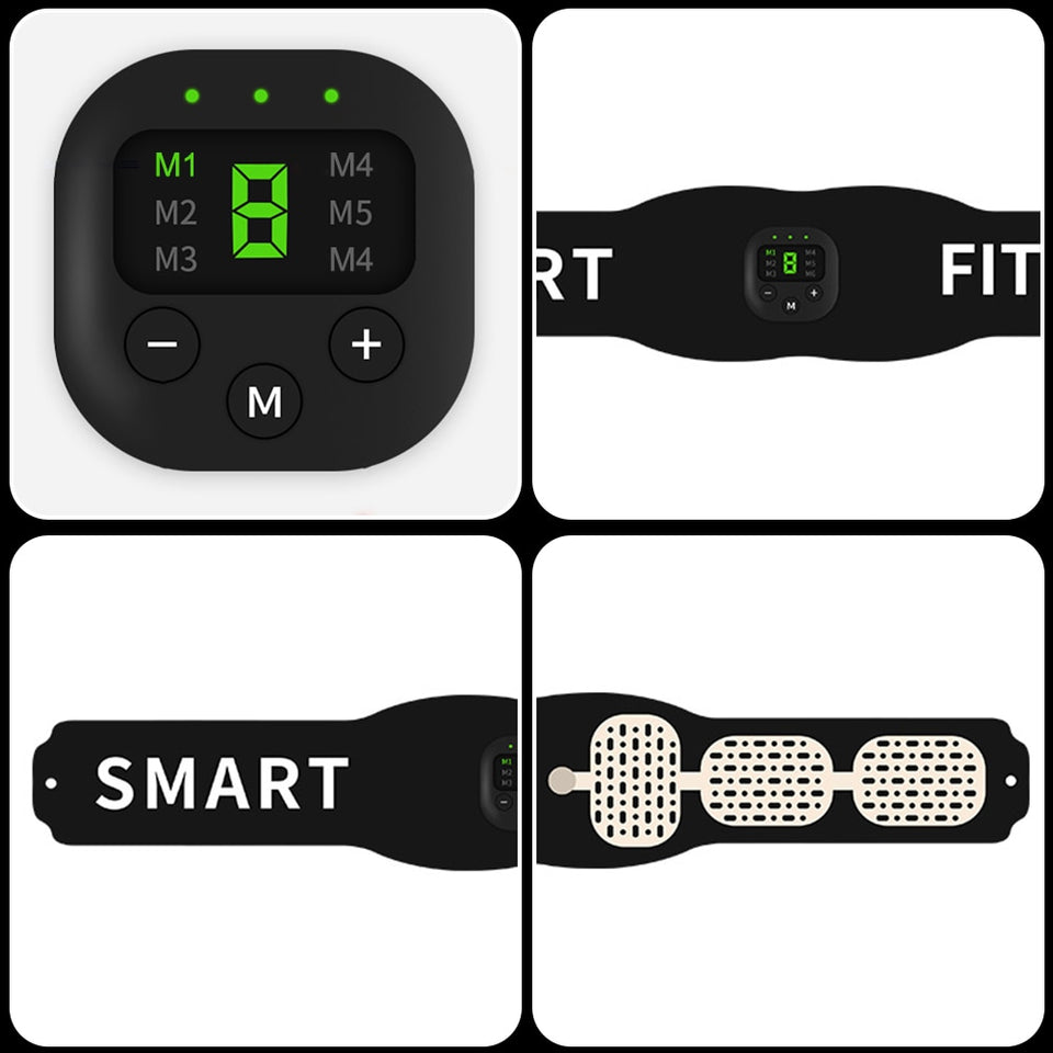 Electronic Abdominal Muscle Stimulator - Smart Fitness Ab Belt