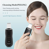 Ultrasonic Skin Scrubber - Facial Peeling Pore Cleaner Exfoliator