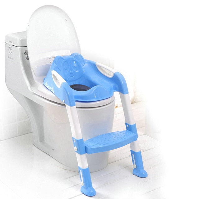 Folding Baby Potty Training Seat with Adjustable Ladder