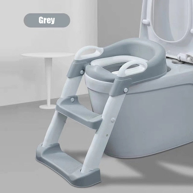 Folding Baby Potty Training Seat with Adjustable Ladder