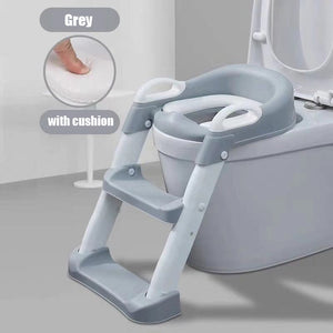 Folding Baby Potty Training Seat with Adjustable Ladder