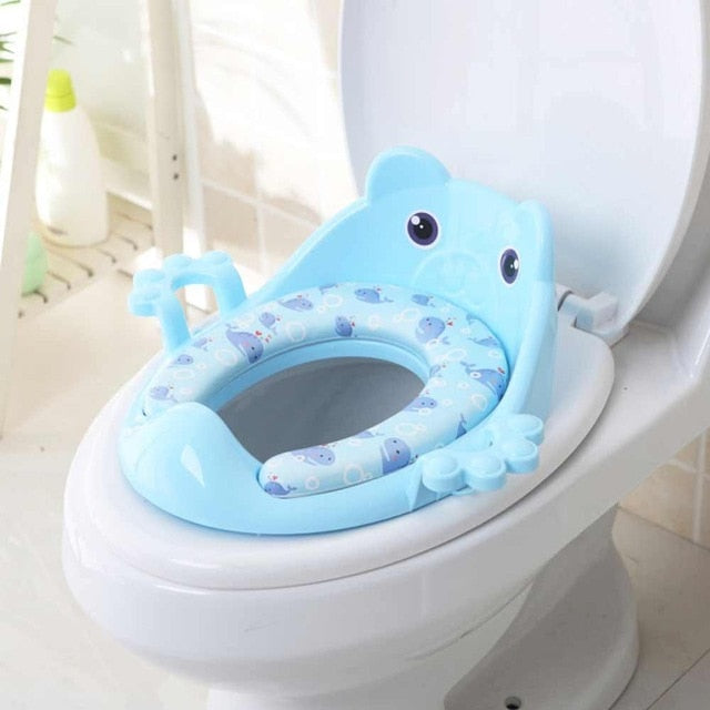 Folding Baby Potty Training Seat with Adjustable Ladder