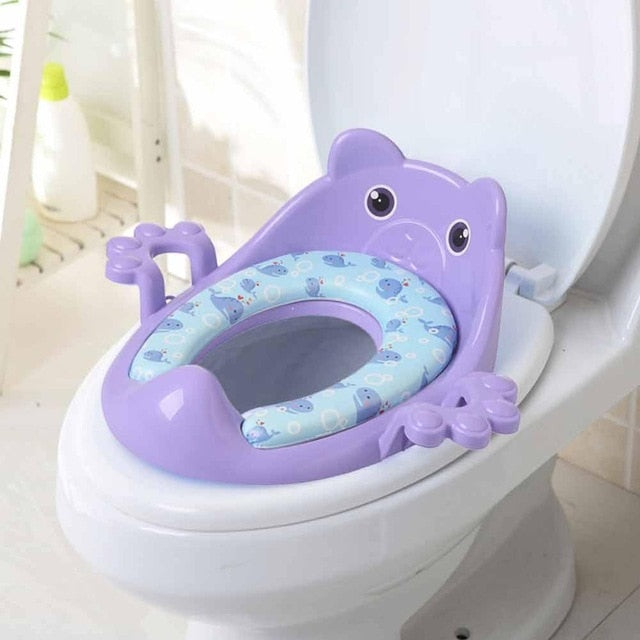 Folding Baby Potty Training Seat with Adjustable Ladder