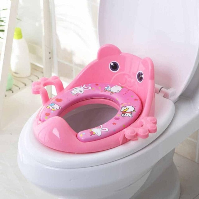 Folding Baby Potty Training Seat with Adjustable Ladder