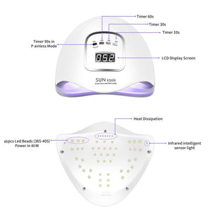 90/72/36W LED Lamp Nail Dryer