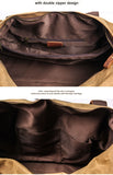 WaterProof Waxed Canvas Leather Men Travel Bag