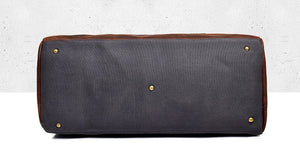 WaterProof Waxed Canvas Leather Men Travel Bag