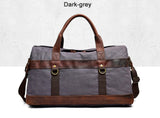 WaterProof Waxed Canvas Leather Men Travel Bag