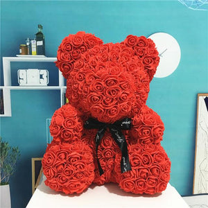 Handmade Luxury Rose Bear Gift